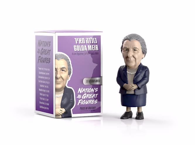 Golda Meir Figura – Incluye Acrilico y tarjeta