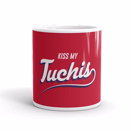 Kiss My Tuchis Coffee Tazón