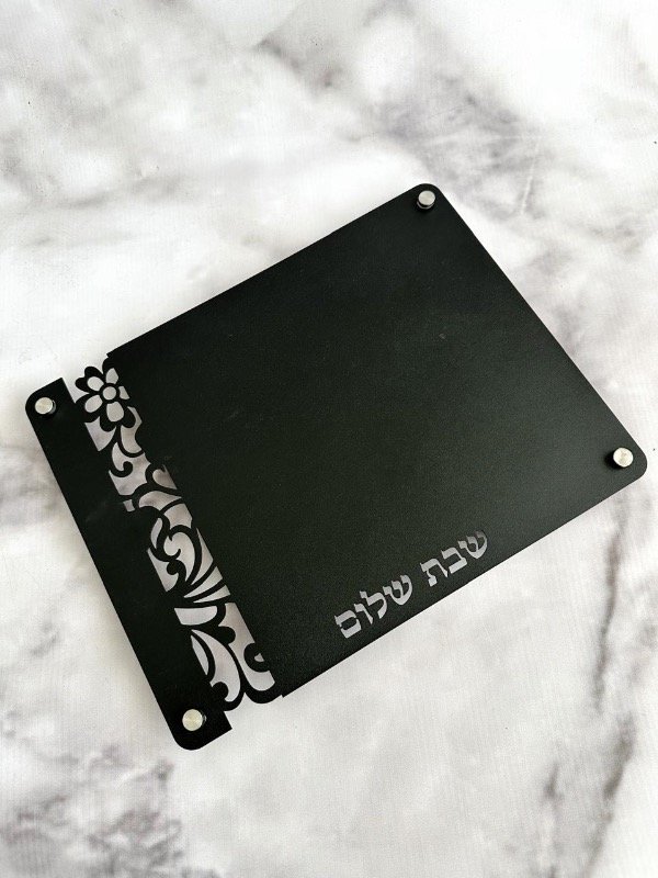 Bandeja Glam Shabat Black Con Salero Flotante