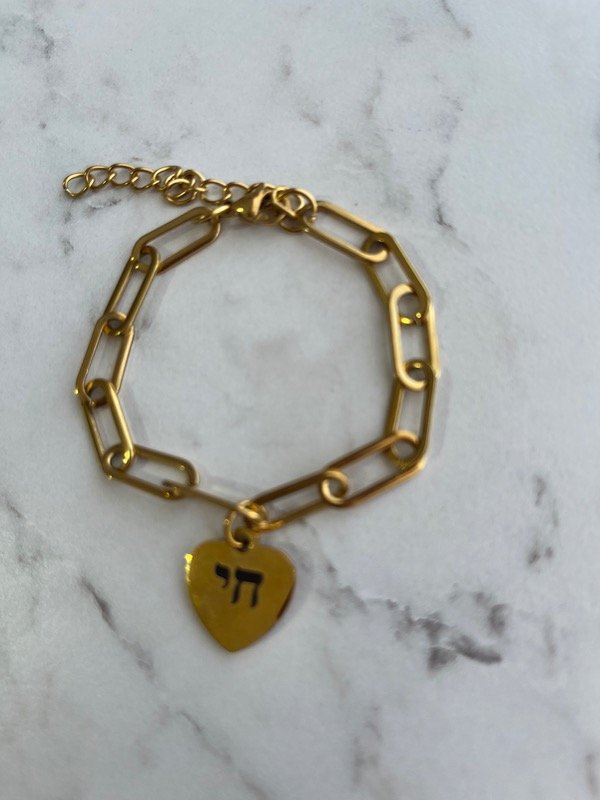 Pulsera Acero Eslabón Jai Dorada